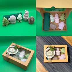 ✨ Handmade Soap Gift Set — “Forest Wonder”