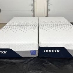 🛏️ Nectar LUXE Memory Foam – Split KING Mattress – Clean & Comfortable! 💤