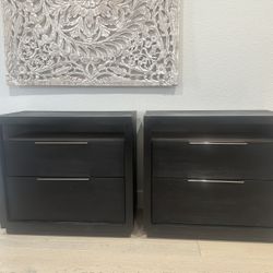 Brand New Black MODUS FURNITURE - Oxford two drawer nightstand