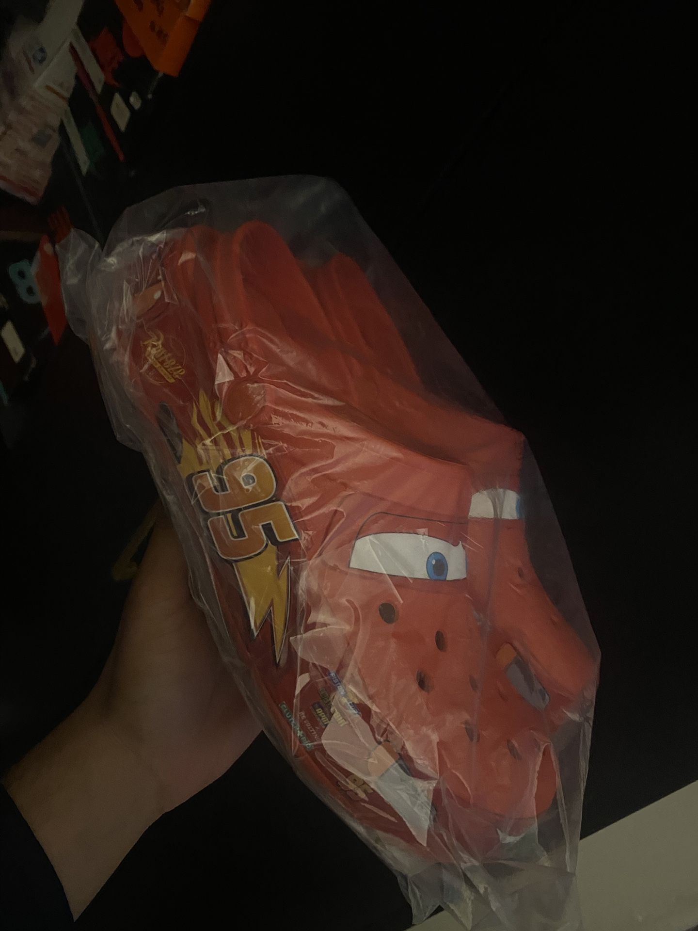 Crocs Cars Lighting McQueen Light Up Working Sz 10 M