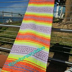 New neon falsa mexican blanket