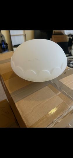 White Frosted Glass Ceiling Light Shade