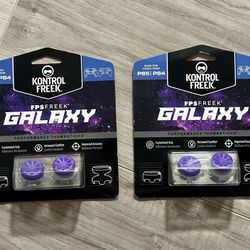 Kontrol Freek PS4 & PS5 Controller Thumb Grips Galaxy Purple Lot of 2