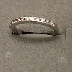 Diamond Necklace 925 17 Inches Necklace, Ring Size 5