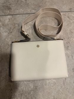 Tory Burch White Leather Crossbody Bag