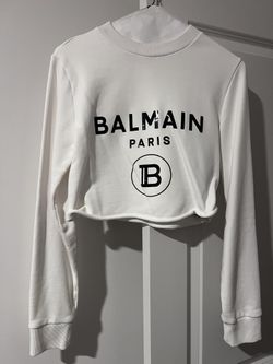 Balmain Sweater Crop Top