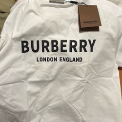 White Burberry Shirt XL