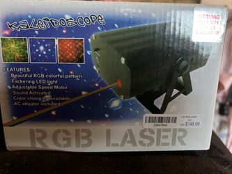 Brand New RGB Laser Light Machine for Sale - Perfect for Events and Christmas Lights!