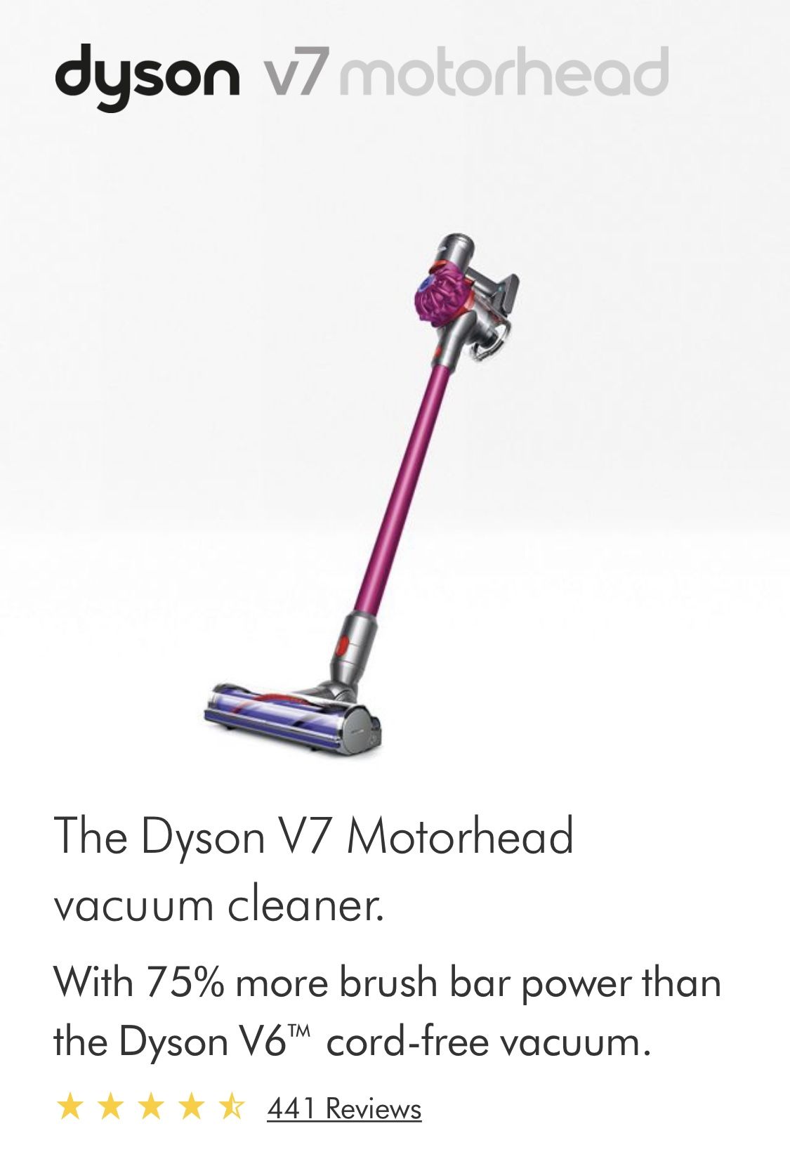 Brand new dyson v7 vacuum