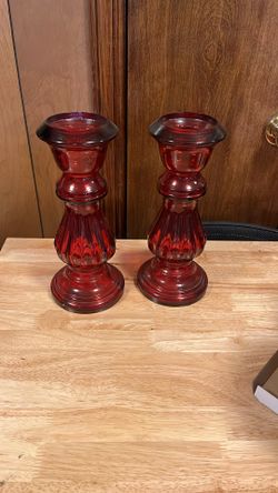 Glass Candle Holders 