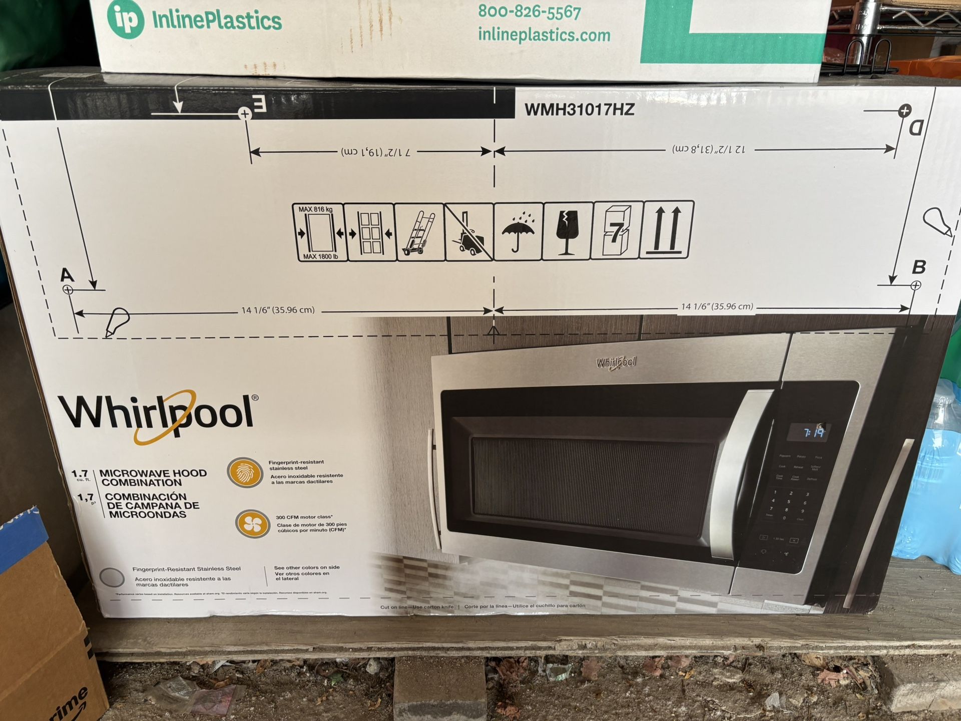 Whirlpool microwave hood combination 