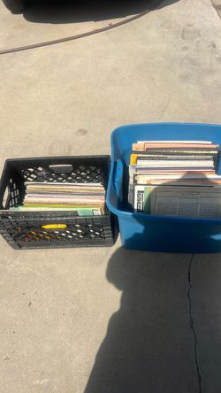 2 boxs of vinyl records