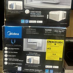Midea Window Air Conditioner 8BTU On Box 