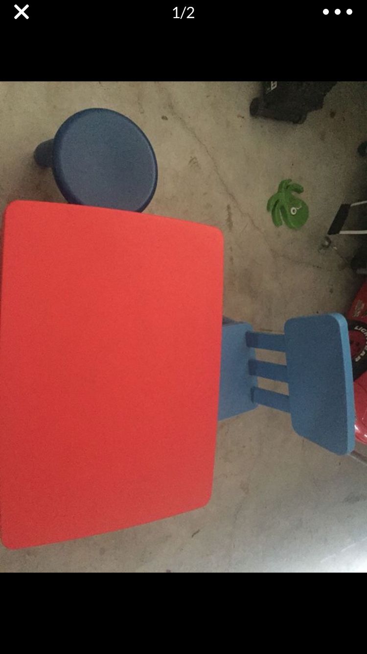 Table and chairs for kids