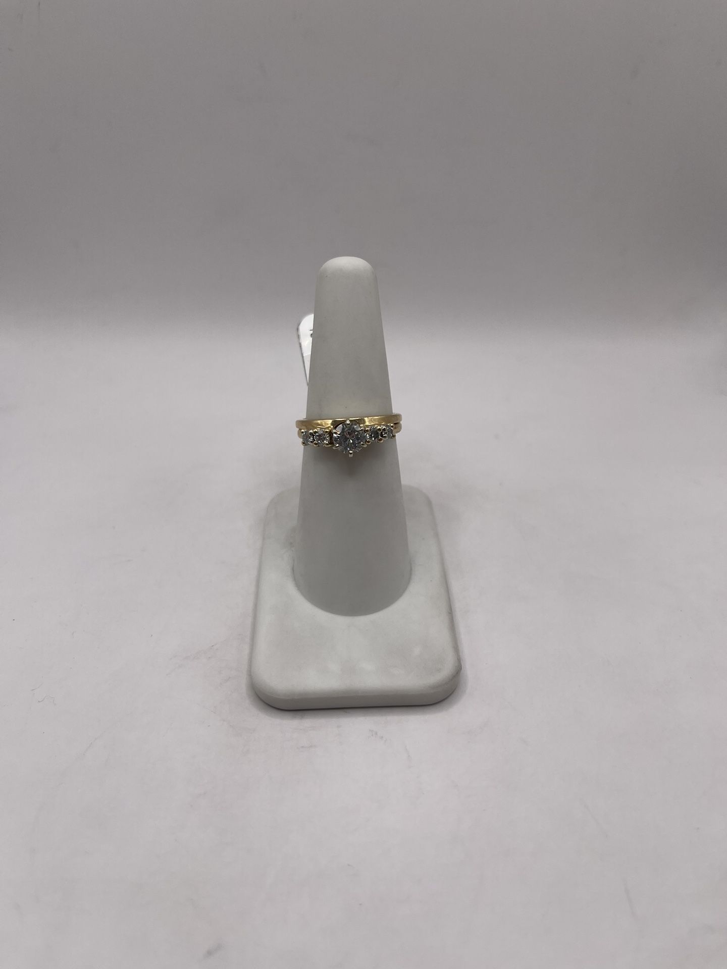 14kt Gold Duo Diamond Engagement Style Ring Set