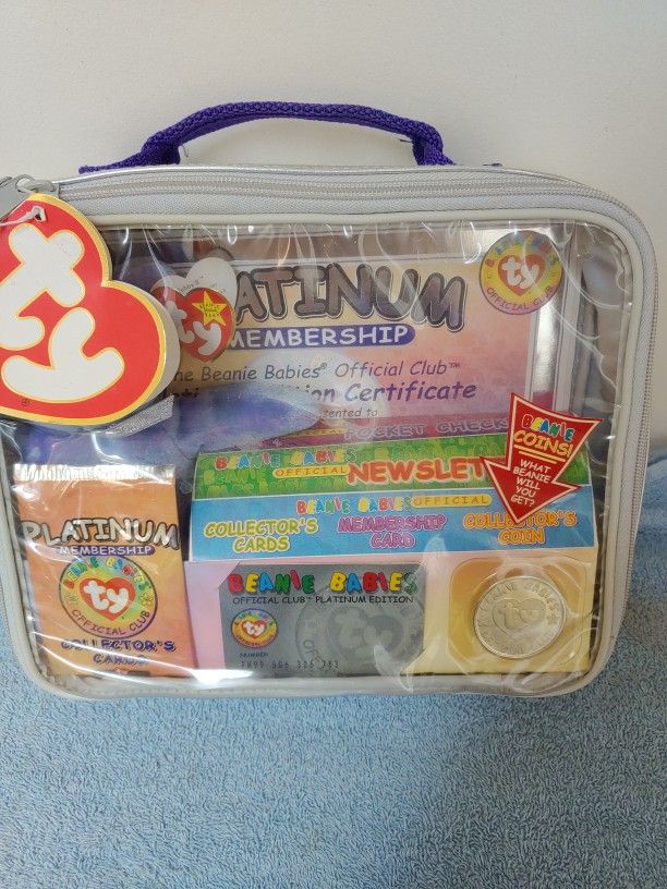 1999 Beanie Babies Platinum Membership Kit NEW