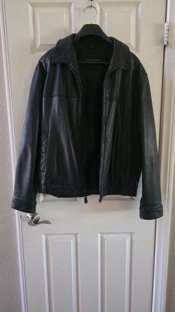Vintage 90s Genuine Leather  Men's Large Dockers Jacket
