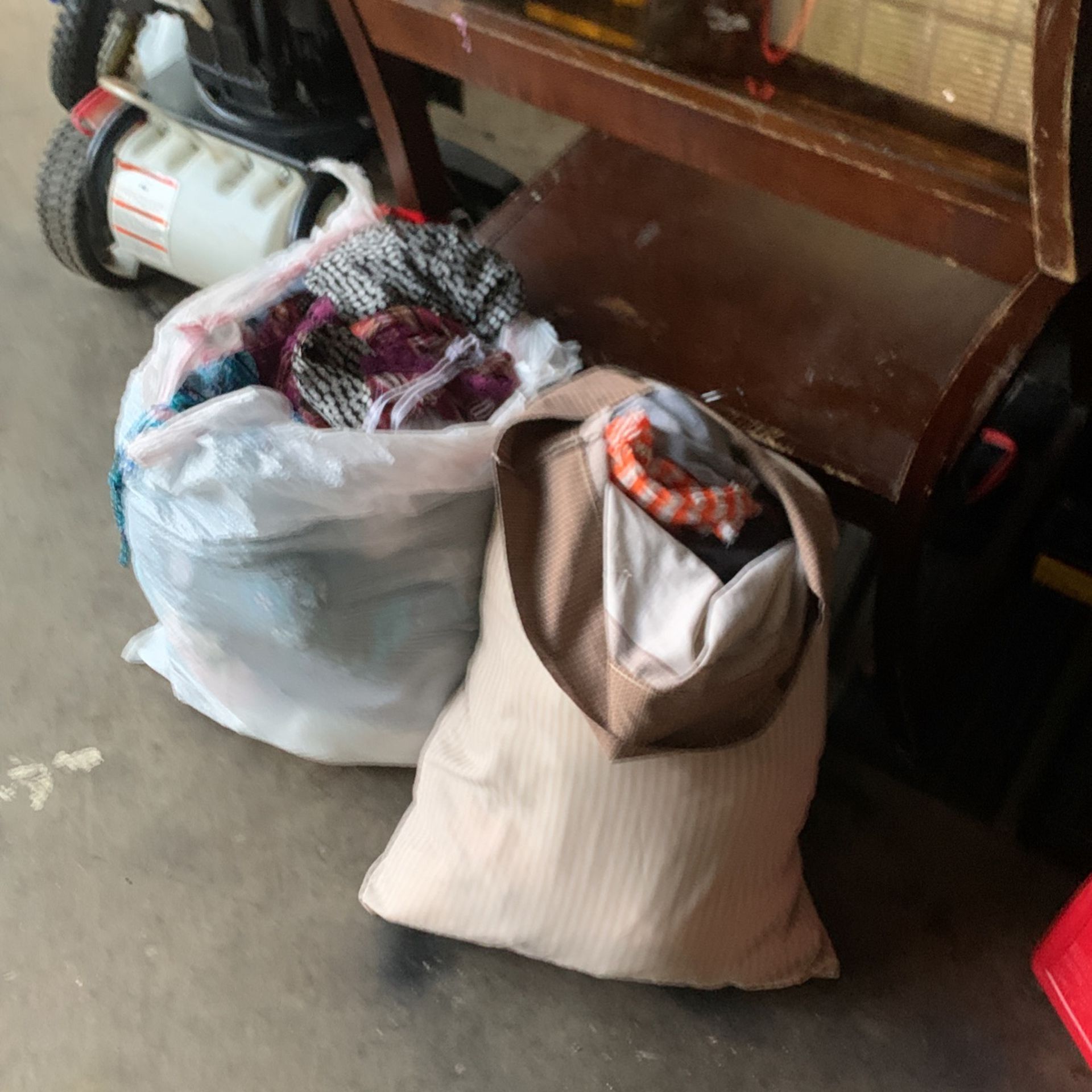 Two bags of free clothes