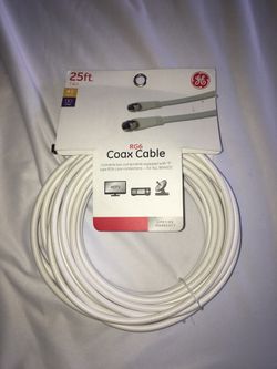 GE 25ft Coaxial Cable RG6