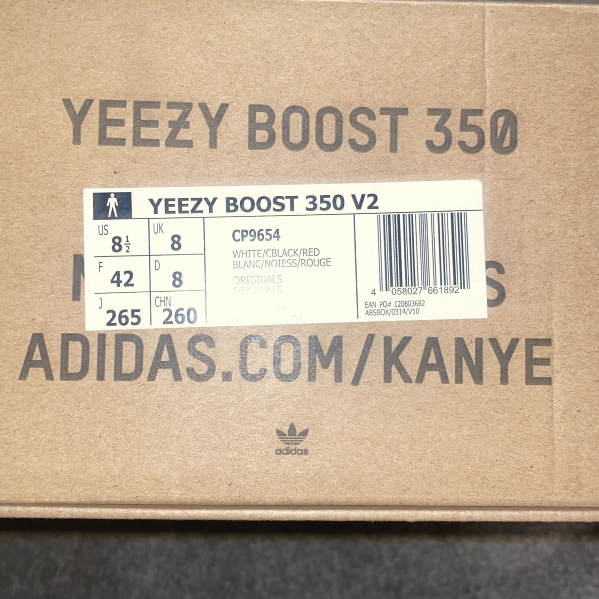 Yezzy 350 Zebra size 8.5