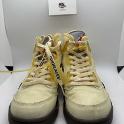 Jordan 5 Off White Sail Size 9