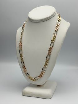 14k curb chain tri color