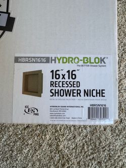 HYDRO-BLOK 16"x16" SHOWER NICHE