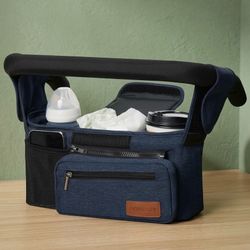 Momcozy Universal Stroller Organizer with Insulated Cup Holder