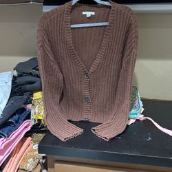 Women’s Brown American Eagle Cardigan Size L