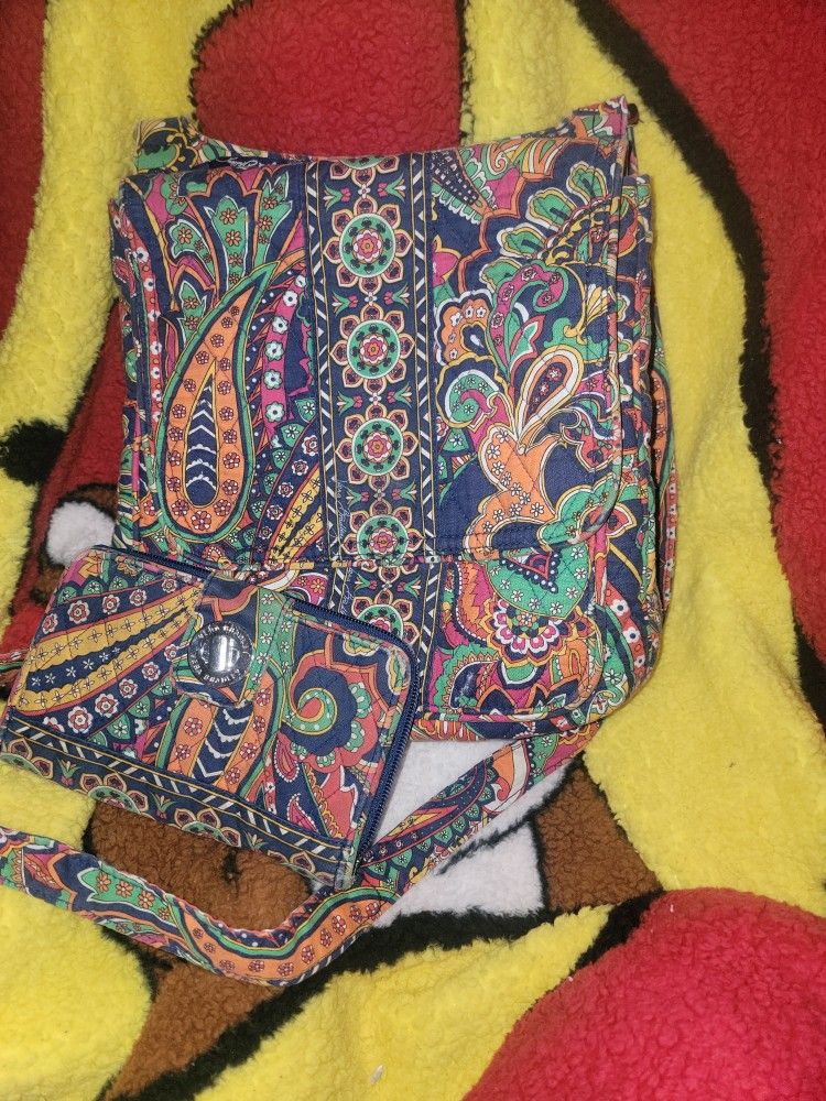 Quilted Purse And Wallet