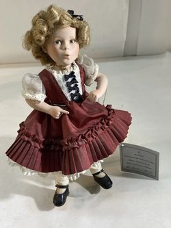 THE SHIRLEY TEMPLE "DIMPLES" DOLL BY ELKE HUTCHENS Excellent Condition