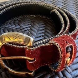 Vintage Handmade a. broad genuine leather