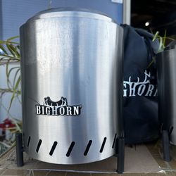 brand New Big Horn Table Top Fire Pit. 2 pcs