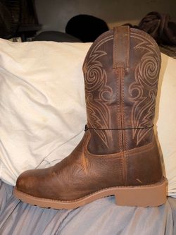 Rocky MonoCrepe Men's 12-inch Steel Toe Waterproof Western Work Boot