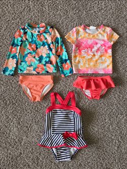 Toddler Girls Swimsuits Size 2T