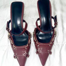 Burgundy Heels