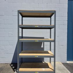 Shelving 48 in W x 24 in D Heavy Duty Boltless American Made Storage Rack Shelves 5 Tier Shelving