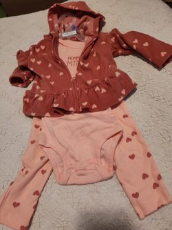 Brand New 3 Piece Child Of Mine Made By Carter's ..12months