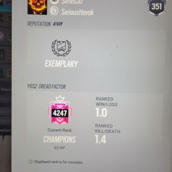 Playstation Rainbow Six Siege Account
