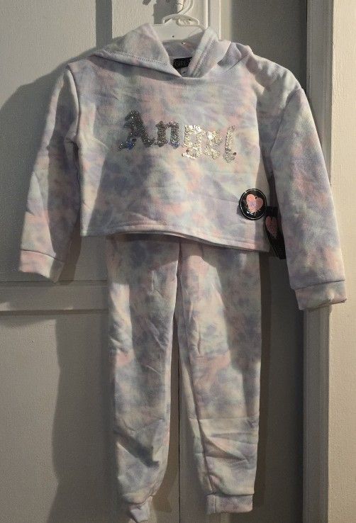 Child's hooded two piece hoodie outfit