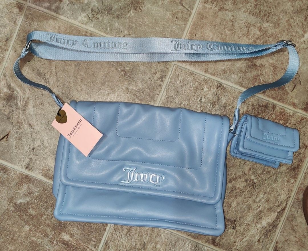 Juicy Couture Light Blue Shoulder/Crossbody Bag