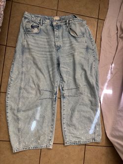 Free people barrel jeans
