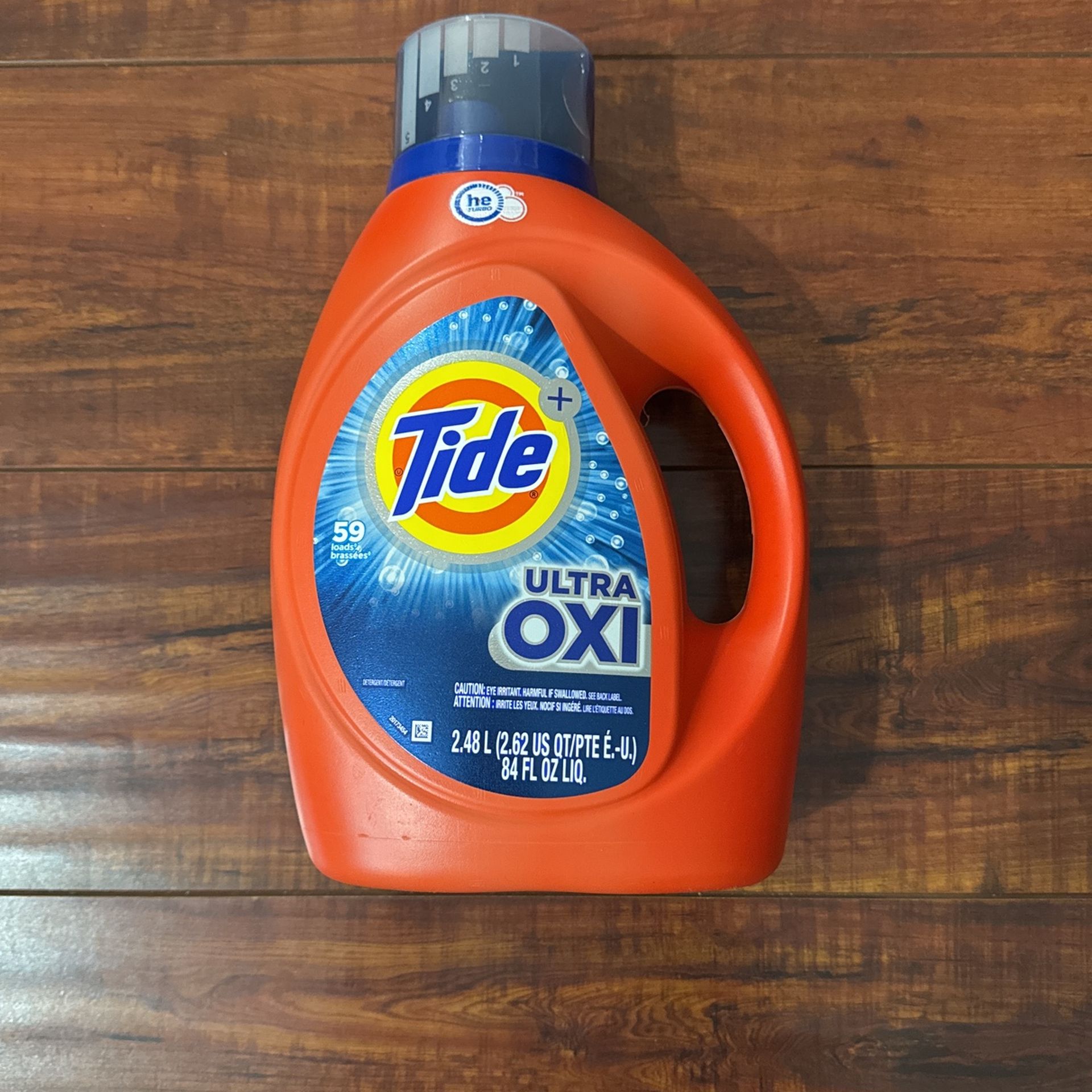 Tide+ Ultra OXI Laundry Detergent:  84 oz 