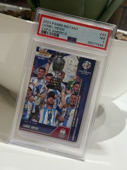 Messi panini psa 7 copa America