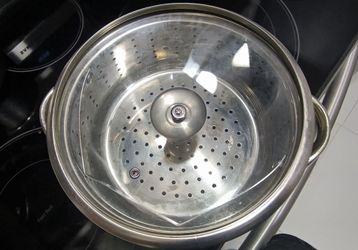 Stainless Steel Steamer Pot with Glass lid