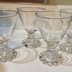 Vintage 4pc Cordial Glassware Set