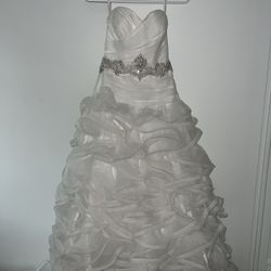 White David’s Bridal Wedding Dress From Galina Signature