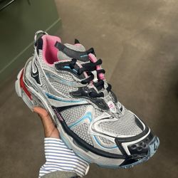 Balenciaga Runner Sneaker Silver/Pink/Blue