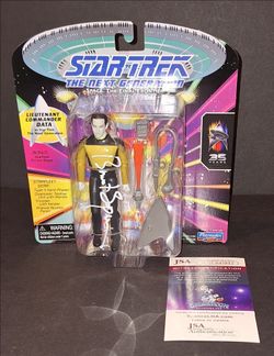🔥Brent Spiner Signed Autographed Action Figure Data Star Trek JSA COA🔥