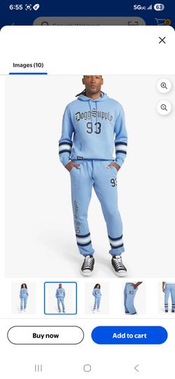 NEW !!!! Dogg Supply by Snoop Dogg Varsity Fleece Hoodie and sweatpants  ( size Large) for $20